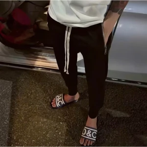 Quần Jogger Dây Rút Vàng Khóa Túi Dập Logo Dê Gà KCloset Quần Nỉ Dày Dặn Dáng Rộng Nam Nữ NA990