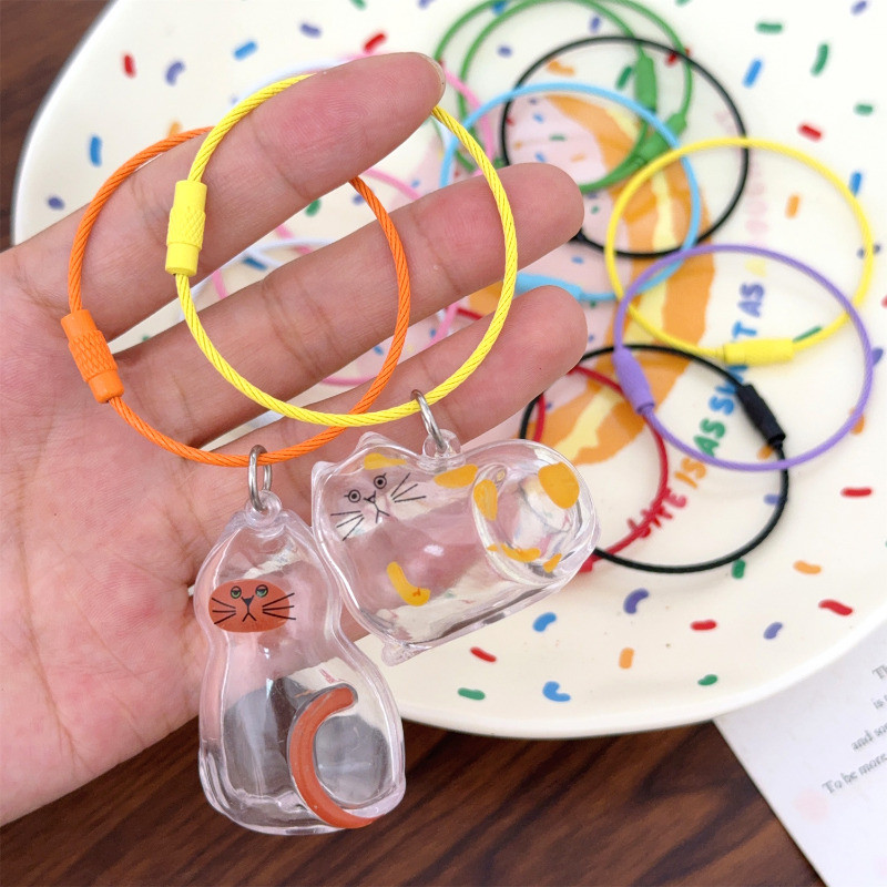 Đồ trang trí DIY - Cuộn dây kim loại linh hoạt nhiều màu, dùng làm dây đeo thẻ hành lý, vòng khóa, hoặc trang trí balô và chìa khóa