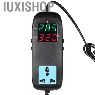 Iuxishop Đèn LED điện tử IUXISHOP-VN LED Digital Hiển thị bộ điều khiển nhiệt độ nhân giống Bộ điều khiển nhiệt độ với ổ cắm AC 90V ～ 250V