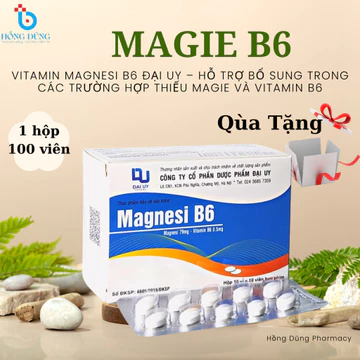 Vitamin Magnesi B6 Đại Uy – Hỗ trợ bổ sung trong các trường hợp thiếu Magie và Vitamin B6