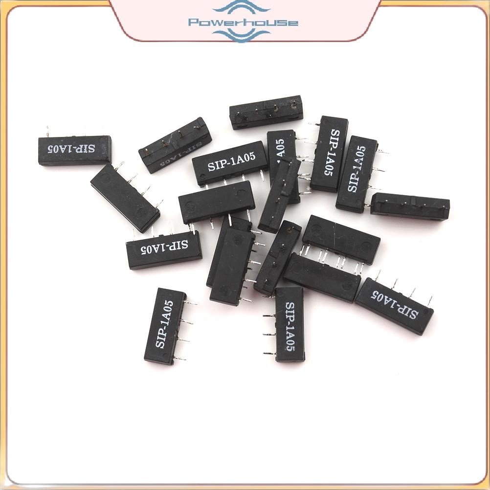 ĐIỆN Mới 20 chiếc 5V Rơle SIP-1A05 Reed Relay 4PIN cho PAN CHANG Rơle.