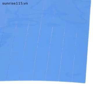 SRVN 100 Cái 10 * 10 * 0.5mm Tấm lót nhiệt GPU CPU Tản nhiệt Làm mát Tấm silicon dẫn điện.