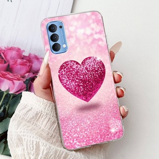 Dành Cho OPPO Reno4 (CPH2113) / Reno4 Pro (CPH2109) Vỏ Tranh Họa Tiết Hoa Thanh Lịch Mới Reno 4 4Pro 4G Vỏ Điện Thoại TPU Silicon Mềm