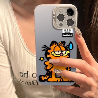 Ốp Lưng iPhone Hình Garfield "Á Khẩu" Hài Hước - Tương Thích 16/15/14/13/12/11 Pro Max, XS Max, X