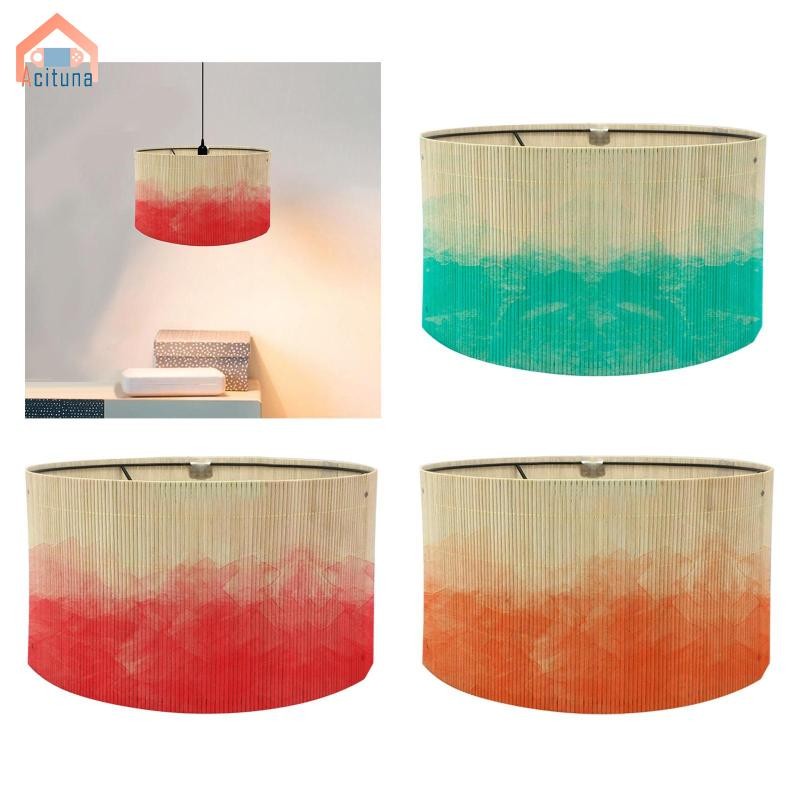 Gradient Tre Lampshade, E27, Boho Mặt Dây Chuyền Đèn Có Thể Thay Thế Vintage Trống Đèn Bóng Bao Châu Âu Cho Mặt Dây Chuyền Đèn