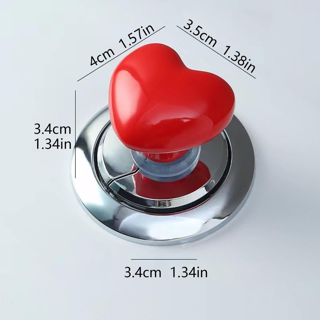 M8 Nút Nhấn Xả Nước Bồn Cầu Hình Trái Tim Nhiều Màu Sáng Tạo MALAN