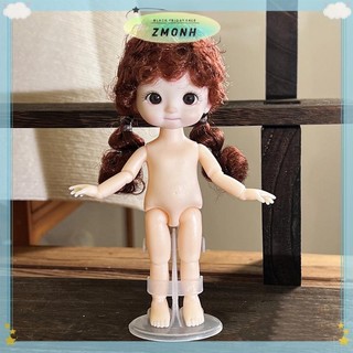 ZMONH 1 Búp Bê 16cm Với Biểu Hiện Khác Nhau, Búp Bê 1 / 8 Dễ Thương, 13 Khớp Di Chuyển Được Búp Bê Cô Gái