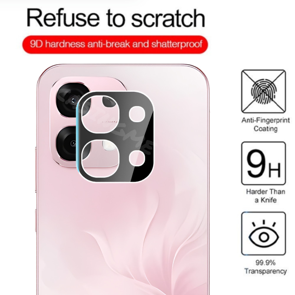 Ống kính máy ảnh 3D bảo vệ camera cho OPPO A6 Pro 5G/A6i 2025, kính cường lực Full Cover, bảo hiểm toàn diện