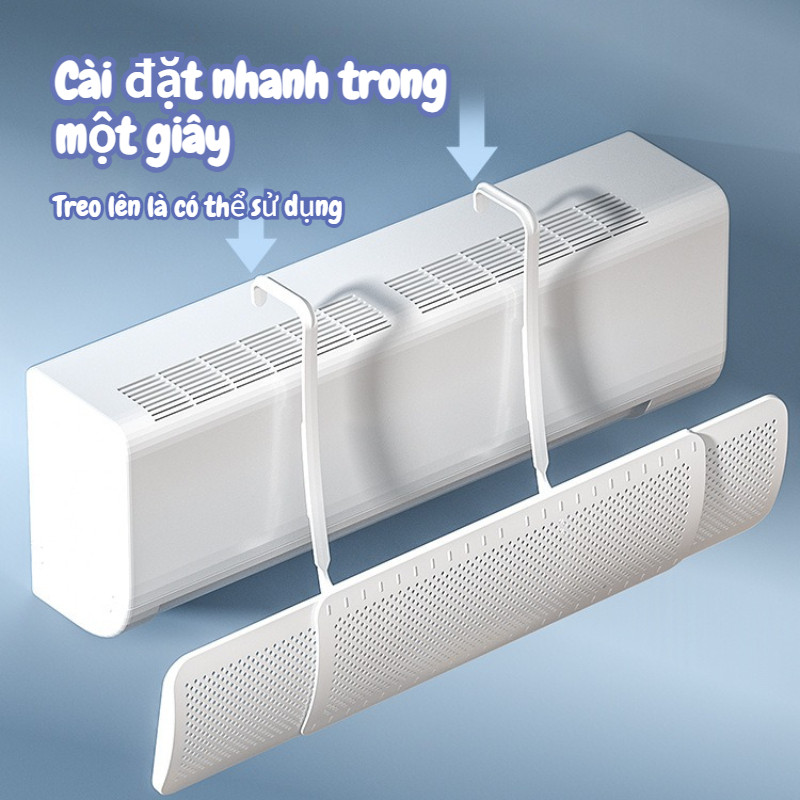 Ba cánh có thể thu vào điều hòa không khí tấm chắn gió mà không cần cài đặt,Chống Gió Thổi Thẳng