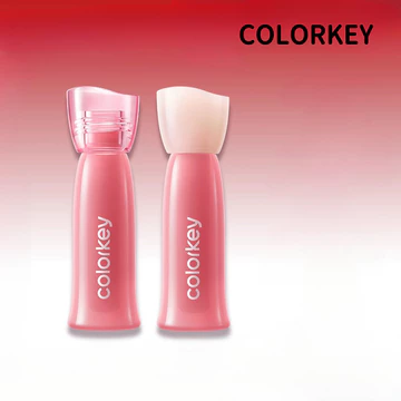 COLORKEY Twin Rose Water Mist Lip Glaze Cung cấp dưỡng ẩm lâu trôi Giảm nếp nhăn môi Thiên nhiên Làm sáng da và độ bão hòa thấp Son bóng