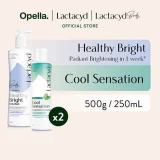 Bộ 1 Sữa tắm Lactacyd Healthy Bright làm đều màu da + 1 DDVS phụ nữ Lactacyd Cool Sensation 250ml