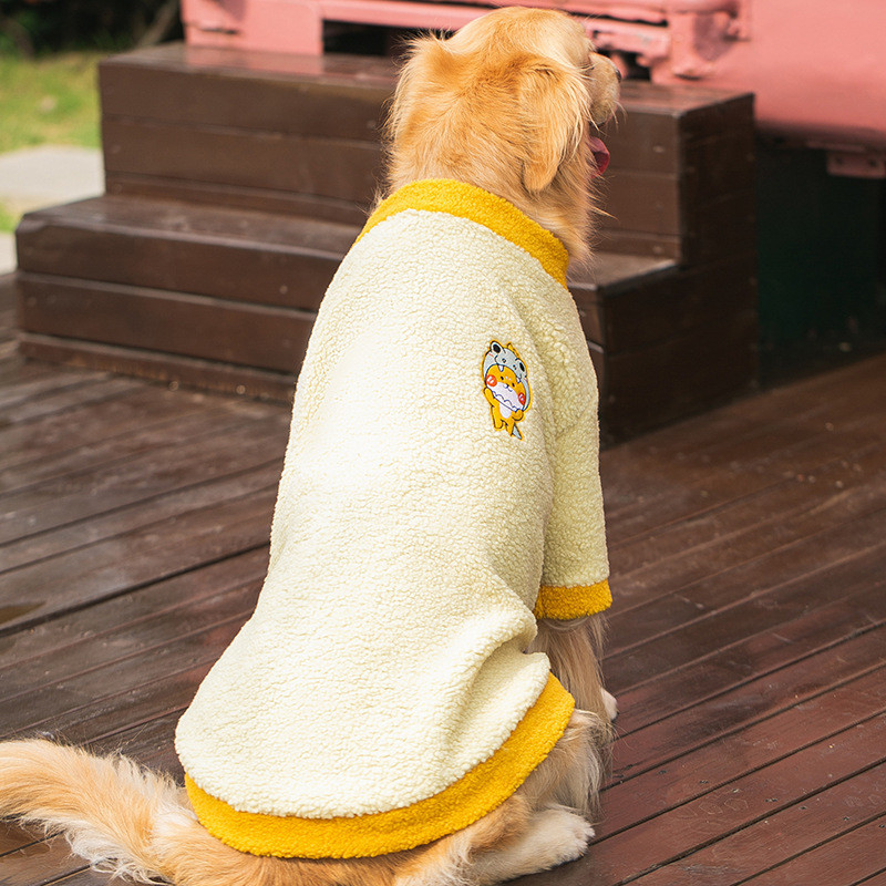 【Ready Stock】 Dog Clothes Medium-Sized Dog Large Dog Golden Retriever/Border Collie Autumn and Winter Warm Husky Two Feet Apparel Pet Dog Clothing FoFv