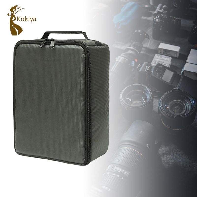 Túi đựng máy ảnh kokiya, Vỏ máy ảnh, Chèn, Túi bên trong di động, Chống nước, Chống sốc, dành cho máy ảnh DSLR SLR, Ống kính