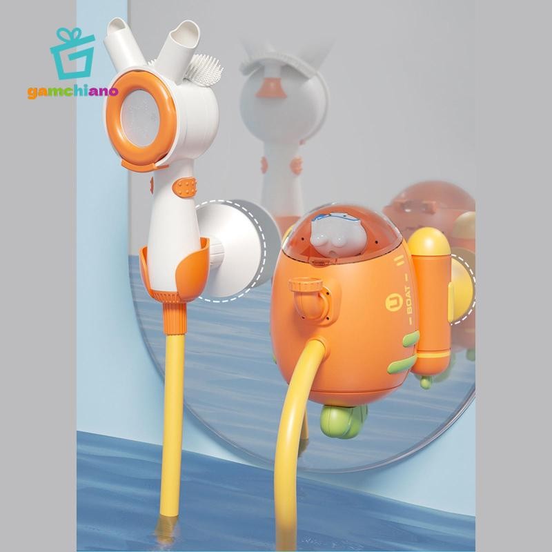 Đồ chơi tắm đầu phun nước cho bé, tương tác di động, dụng cụ tưới nước cho sân sau, bãi cỏ, bồn rửa