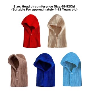 FILL Mũ Bảo Vệ Tai Cho Bé, Mũ Dệt Kim Dày Ấm Áp, Dệt Kim Hợp Thời Trang Màu Tích Hợp Sợi Beanie Cap Bé Trai Bé Gái