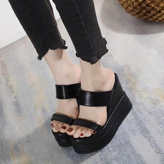 DÉP XUỒNG DA 2 QUAI BẢN CAO 12P DA XỊN SIÊU ÊM PPYY