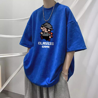 100% Cotton Rời Size Lớn 1-150kg Áo Thun Hợp Thời Trang Tay Ngắn Nam Thanh Niên Đơn Giản Phù Hợp Với Áo Thun 10.8