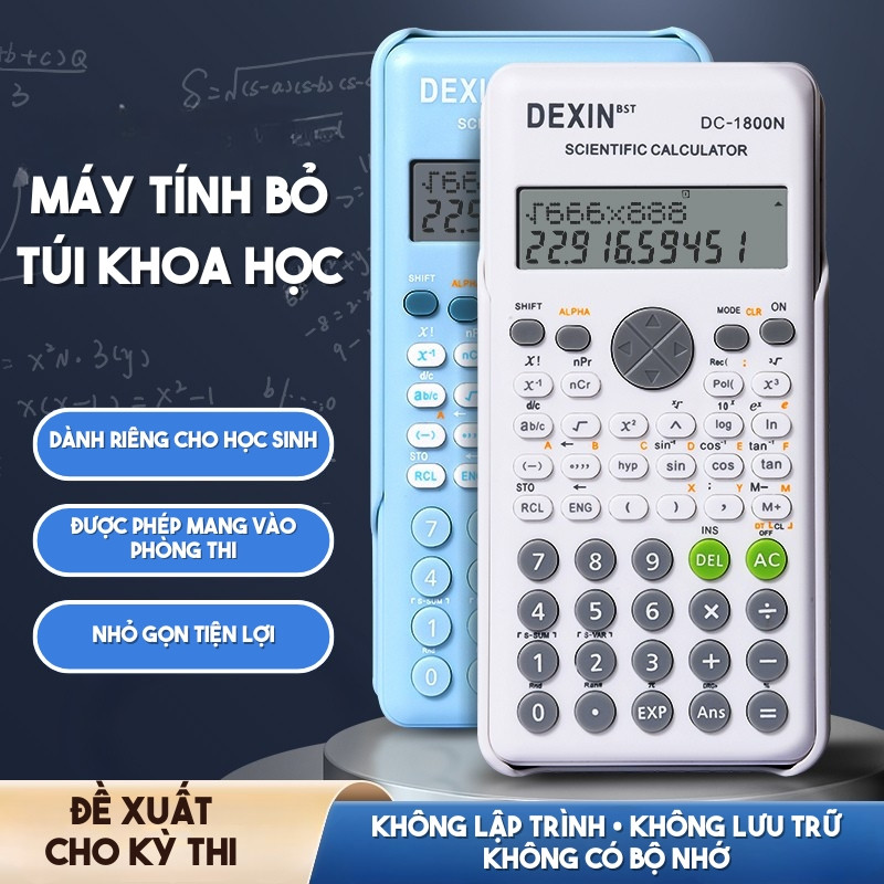Máy Tính Cầm Tay Gọn Nhẹ – Máy Tính Khoa Học 240 Chức Năng Cho Học Sinh Tính Toán