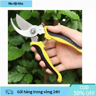 Kéo làm vườn đa chức năng chống trượt, tay cầm bọc cao su mềm mại, cắt tỉa chính xác mà không làm tổn thương cây