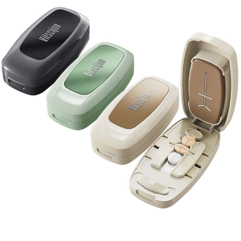 Bộ chia thuốc khu phố YOKEY, Hộp lưu trữ ngăn thuốc chống bụi máy tính bảng thuốc, Bộ chia 2 / 3 / 4 Bộ chia bộ phận Bộ chia máy nghiền cho các loại thuốc nhỏ hoặc lớn