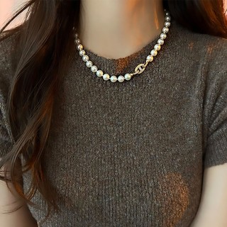 Dây chuyền xương đòn thời trang vòng cổ ngọc trai Zircon