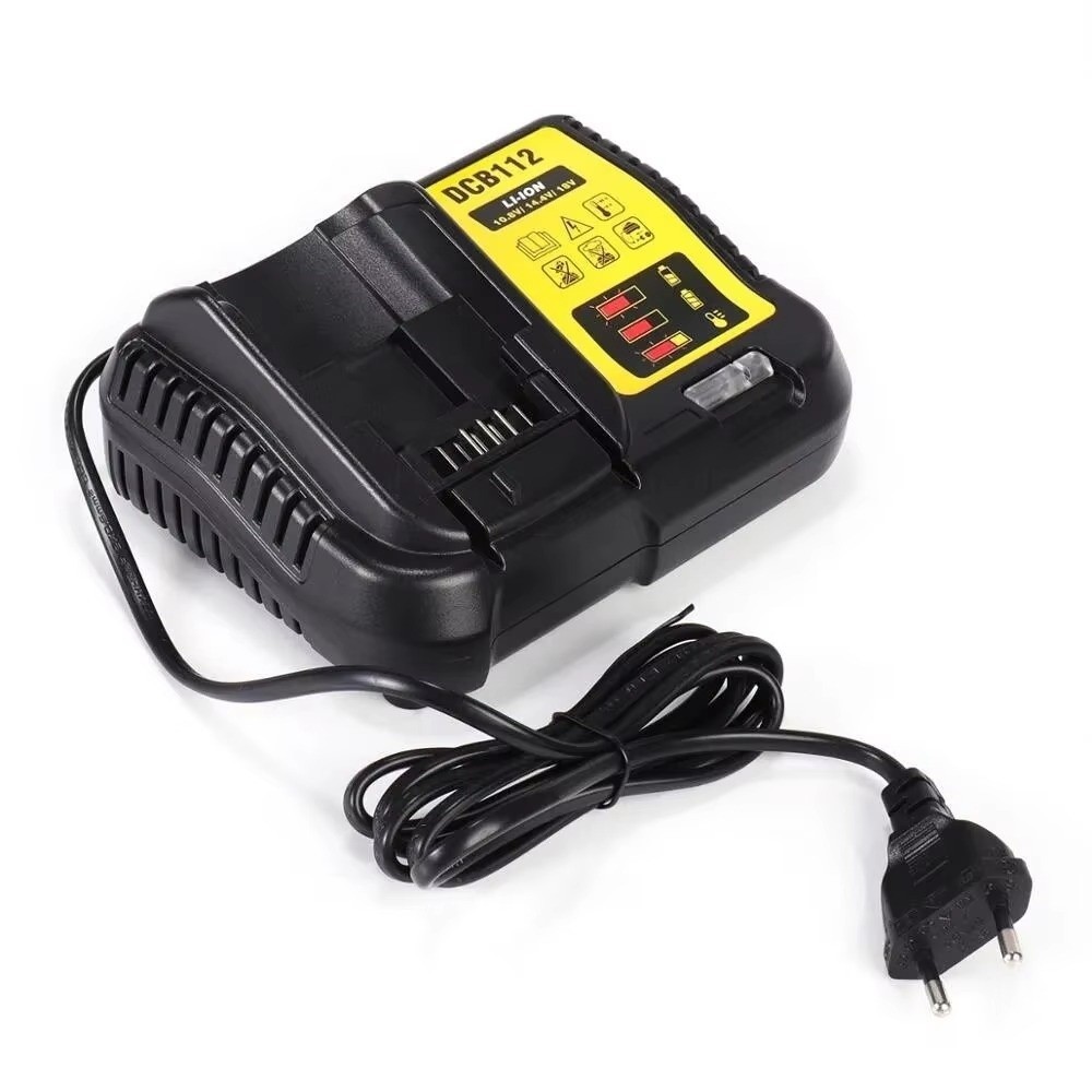Bộ sạc pin Lithium FANIELLAPOWELL, Bộ chuyển đổi pin đế bằng nhựa, Bộ chuyển đổi công cụ nguồn DCB112 18V 20V cho pin DeWalt Đế sạc nhanh Repalce