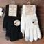 PNPIA- Găng tay màn hình cảm ứng mùa đông dành cho nữ Găng tay dệt kim co giãn ấm áp Full Finger Guantes