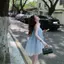 Phiên bản Hàn Quốc Ngọt Ngào Nhỏ Tươi Xanh Khâu Ren Thiết kế Sling Cảm giác Mùa hè Phong cách mới dáng rộng Ôm hơn Nhìn Top