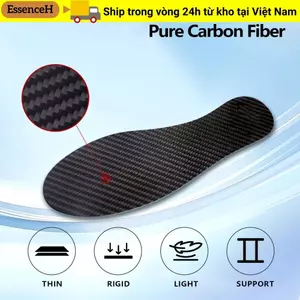 ESSENCEH 1 Cặp Đế Bằng Sợi Carbon, Tấm Cứng Hỗ Trợ Chèn Chân Tấm Đế Giày, Chất Liệu Sợi Carbon Siêu Mỏng Cao Cấp Đế Giày Thể Thao
