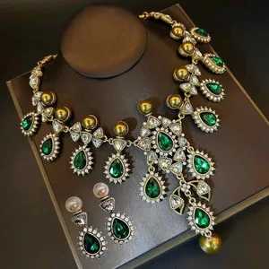 Phong Cách Cung Điện Đính Kim Cương Phóng Đại Hình Bầu Dục Giọt Nước Xương Đòn Dây Chuyền Hoa Ngọc Trai Phong Cách Tiệc Tinh Tế Thời Trang Tất Cả Trận Đấu Vòng Cổ Nữ 2026-6-11