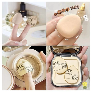 Set Mút Trang Điểm ngon tay mini AMORTALS RYE 2 cái Cao Cấp Tán Nền Mịn Mềm, Không Ăn Phấn AMT22