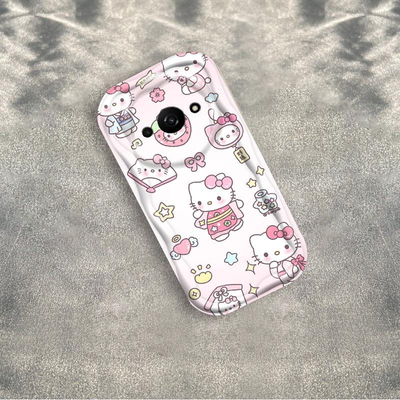 Ốp Silicon Hoạt Hình Cho Redmi A3 / POCO C61 4G 3D Bé Gái Vỏ Điện Thoại Mềm TPU Kitty Girl Sinh Viên Chống Sốc Ốp Lưng