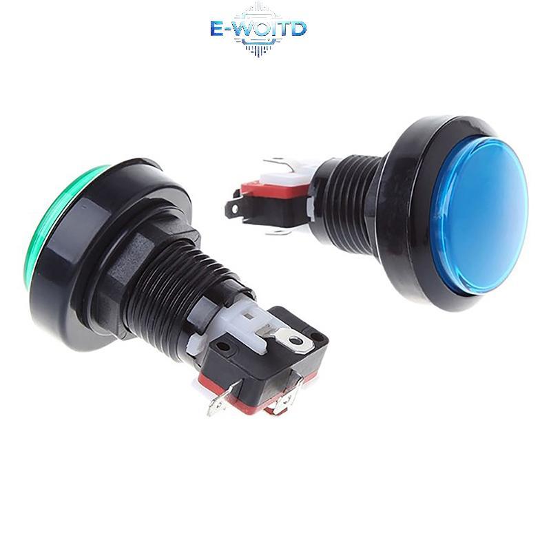 E-WOITD 1 Nút Nhấn 45 Mm Nút Arcade Led Micro Switch 12V Bộ Công Tắc Nút Nguồn Xanh / Vàng / Đỏ / Trắng / Xanh E-WOITD