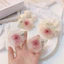 Lưới Camellia Hoa Scrunchy Dây Buộc Tóc Nữ Dây Buộc Tóc Đầu Bóng Đuôi Ngựa Đầu Dây Siêu Cổ Tích Tính Khí Dây Cao Su Phụ Kiện Tóc