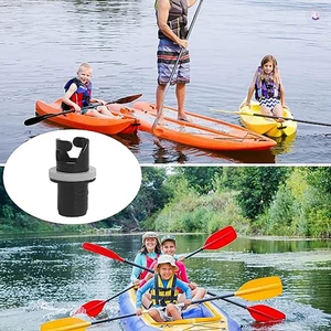 Bộ chuyển đổi máy bơm không khí màu đen cho ca nô Đơn giản lắp ráp với vật liệu bền bỉ Thích hợp cho bè Dinghies