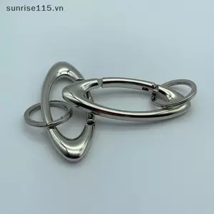 Móc khóa hợp kim kẽm SRVN Phụ kiện móc khóa leo núi đa chức năng hình bầu dục.