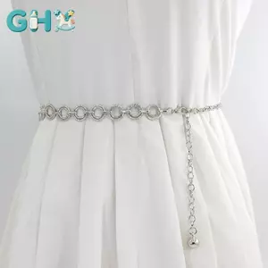 GHX Thời Trang Kim Loại Dây Xích Thắt Lưng Có Thể Điều Chỉnh Cơ Thể Liên Kết Thắt Lưng Phù Hợp Với Đầm Mỏng Thắt Lưng Hợp Thời Trang Trang Trang Sức Dành Cho Nữ Gợi Cảm Dây Xích Thắt Lưng VN