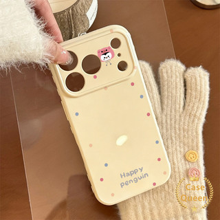 Ốp Lưng Tương Thích Cho iPhone 16 14 12 13 17 15 11 Pro Max X XR XS Max Air 7 8 16 Plus SE Hoạt Hình Đầy Màu Sắc Chấm Bi Động Vật Avatar Bong Bóng Trái Tim