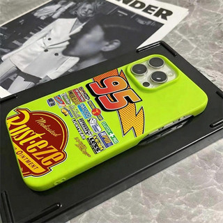 95 Lightning Racing Half Gói Thích Hợp Cho iPhone 13 Pro Max 16 Pro 17 ProMax XS 12 Pro 15 XR 17 Pro 11 Pro Max 14 Pro Vỏ Bảo Vệ Điện Thoại Silicon Mềm