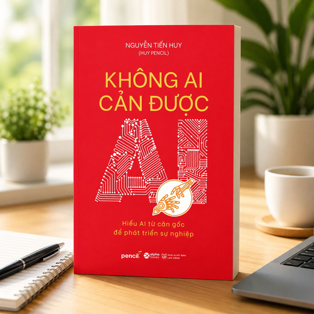 Sách - Không Ai Cản Được AI - Nguyễn Tiến Huy - Hiểu AI từ căn gốc để phát triển sự nghiệp (Alpha Books)