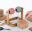 QEARY Sợi Bóng Winder, Xoay Khung Có Thể Tháo Rời Sợi Đứng, Di Động DIY Gỗ Handmade Giá Để Đồ Studio