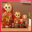 7x Trang trí búp bê làm tổ bằng tay Đồ chơi thủ công truyền thống có thể xếp chồng lên nhau cho