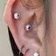 PNPIA- Bông tai Quirky kỳ lạ Tinh tế Gothic Thiết kế độc đáo Bloodshot Eyeballs Bông tai xương tai Phóng đại Bông tai giác quan cao cấp