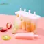 HL 4 Cell Kem Popsicle Khuôn DIY Máy Làm Kem Tự Chế Hộp Đá Trẻ Em Mùa Hè Khuôn Kẹo Khay Đá Tiện Ích Nhà Bếp LMWU