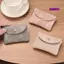 Túi đựng thẻ SAMO, Ví đựng tiền xu nhiều thẻ màu trơn, Hộp đựng thẻ Mini bằng da PU di động