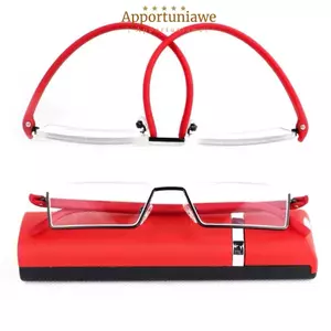 Kính đọc sách IAPPORTUNIA có, Kính nửa khung hình chữ nhật bằng kim loại, Độ bền PC TR cổ điển: 1.0 ~ 4.0x Kính đọc sách chống mỏi mắt