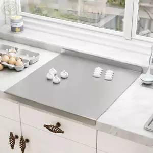 Thớt Inox AMLU, Với Thớt Cắt Chống Trơn Trượt Môi, Hình Chữ Nhật Bền Chống Nấm Mốc Dễ Dàng Làm Sạch Tại Nhà Thớt Thực Phẩm Pizza