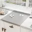 Thớt Inox AMLU, Với Thớt Cắt Chống Trơn Trượt Môi, Hình Chữ Nhật Bền Chống Nấm Mốc Dễ Dàng Làm Sạch Tại Nhà Thớt Thực Phẩm Pizza