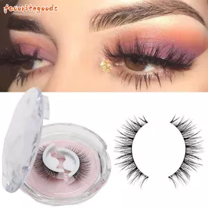 FAVORITEGOODS SKONHED 1 Đôi Lông Mi Giả Tự Dính Dụng Cụ Nối Dài Mắt Không Cần Keo Dày Có Thể Tái Sử Dụng