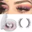FAVORITEGOODS SKONHED 1 Đôi Lông Mi Giả Tự Dính Dụng Cụ Nối Dài Mắt Không Cần Keo Dày Có Thể Tái Sử Dụng